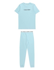 Calvin Klein Underwear Pidžama set svijetloplava / crna / bijela