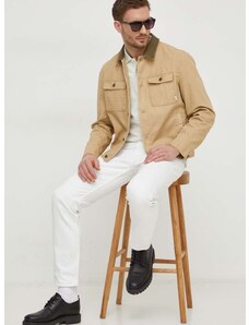 Traper jakna Pepe Jeans za muškarce, boja: bež, za prijelazno razdoblje