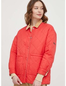 Dvostrana jakna Pepe Jeans za žene, boja: crvena, za prijelazno razdoblje