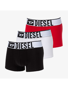 Diesel Umbx-Damienthreepack-XL Logo Boxer 3-Pack White/ Red/ Black