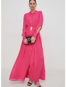 Haljina Pinko boja: ružičasta, maxi, širi se prema dolje