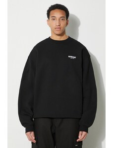 Pamučna dukserica Represent Owners Club Sweater za muškarce, boja: crna, s tiskom, OCM410.01