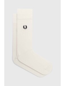 Čarape Fred Perry Classic Laurel Wreath Sock za muškarce, boja: bijela, C7135.L59