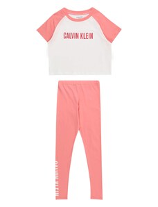 Calvin Klein Underwear Pidžama set 'Intense Power' roza / roza / bijela