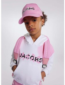 Dječja dukserica Marc Jacobs boja: bijela, s kapuljačom, s uzorkom