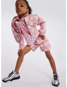 Dječja traper jakna Marc Jacobs boja: ružičasta