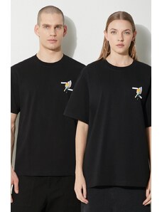 Pamučna majica Filling Pieces za muškarce, boja: crna, s tiskom