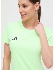 Majica kratkih rukava za trčanje adidas Performance Adizero boja: zelena
