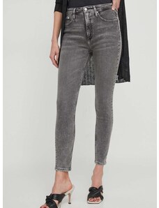 Traperice Calvin Klein Jeans za žene, boja: siva