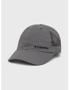 Kapa sa šiltom Columbia Tech Shade boja: siva, s aplikacijom