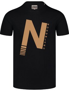 Nordblanc Crna muška pamučna majica CAPITAL