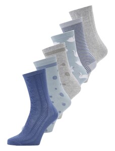 Women' Secret Čarape plava / svijetloplava / siva melange / bijela