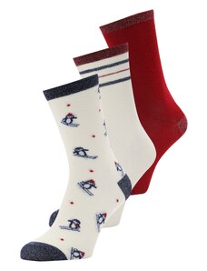 Women' Secret Čarape mornarsko plava / tamno crvena / bijela