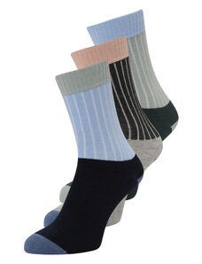 Women' Secret Čarape svijetloplava / siva melange / pastelno zelena / crna
