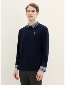 Tom Tailor Polo-majica s kontrastnim ovratnikom - Plava