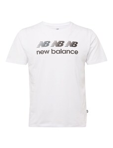 new balance Majica 'Essentials Heathert' siva / crna / bijela