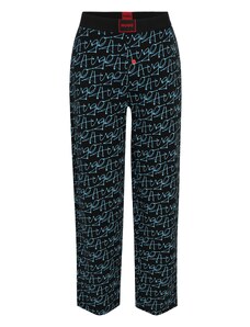 HUGO Pidžama hlače svijetloplava / crvena / crna