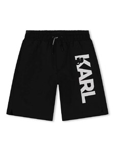 Dječje kratke hlače za kupanje Karl Lagerfeld boja: crna