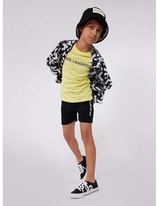 Dječje kratke hlače Karl Lagerfeld boja: crna, podesivi struk