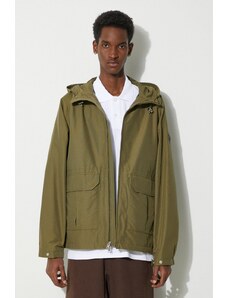 Jakna Woolrich Cruiser Hooded Jacket za muškarce, boja: zelena, za prijelazno razdoblje, CFWOOU0884MRUT3662