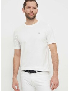 Pamučna majica Marc O'Polo za muškarce, boja: bijela, bez uzorka