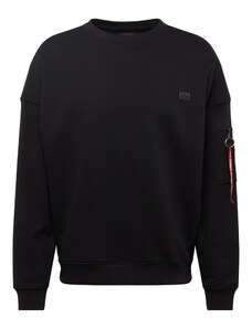 ALPHA INDUSTRIES Sweater majica 'Essentials' crvena / crna / bijela