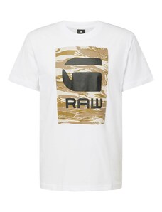G-Star RAW Majica višnja / cappuccino / crna / bijela