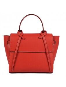 Luksuzna Talijanska torba od prave kože VERA ITALY "Romena", boja crvena, 23x30cm