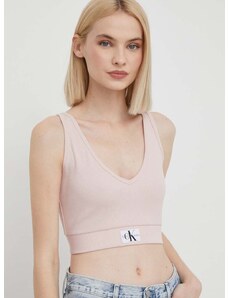 Top Calvin Klein Jeans za žene, boja: ružičasta