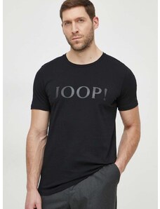 Pamučna majica Joop! za muškarce, boja: crna, s tiskom