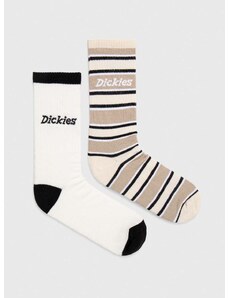 Čarape Dickies GLADE SPRING SOCKS 2-pack boja: bež, DK0A4YPT