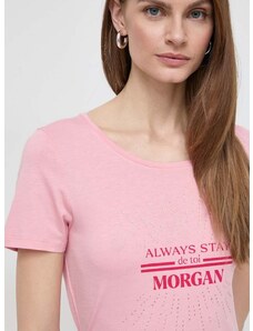 Majica kratkih rukava Morgan za žene, boja: ružičasta