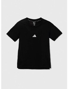 Dječja majica kratkih rukava adidas boja: crna, s tiskom