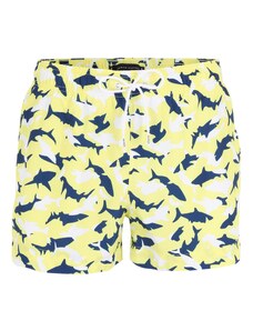Tommy Hilfiger Underwear Kupaće hlače morsko plava / žuta / bijela