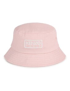 Dječji pamučni šešir Kenzo Kids boja: ružičasta, pamučni