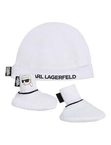 Pamučni komplet za bebe Karl Lagerfeld boja: bijela