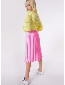 Dječja jakna Karl Lagerfeld boja: žuta