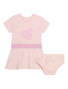 Haljina i kratke hlače Michael Kors boja: ružičasta, mini, ravna
