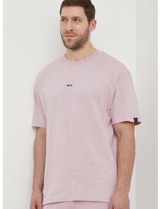 Pamučna majica BALR. za muškarce, boja: ružičasta, s aplikacijom, B1112 1225