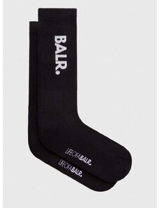 Čarape BALR. 2-pack za muškarce, boja: crna, B10037