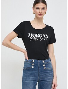 Majica kratkih rukava Morgan za žene, boja: crna
