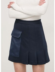 Suknja MAX&Co. boja: tamno plava, mini, ravna