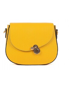 Luksuzna Talijanska torba od prave kože VERA ITALY "Solevina", boja žuta, 19x22cm