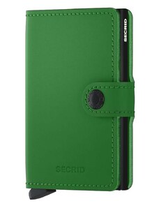 Kožni novčanik Secrid Miniwallet Matte Bright Green boja: zelena
