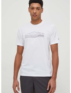 Sportska majica kratkih rukava Columbia Legend Trail boja: bijela, s tiskom