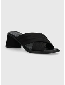 Natikače Camper Kiara Sandal za žene, boja: crna, s debelom potpeticom, K201540.004