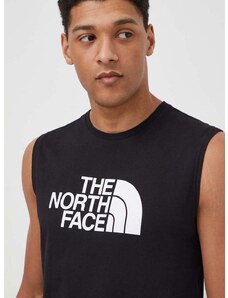 Pamučna majica The North Face za muškarce, boja: crna