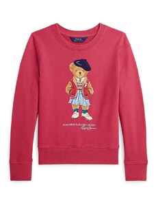 Dječja dukserica Polo Ralph Lauren boja: crvena, s tiskom