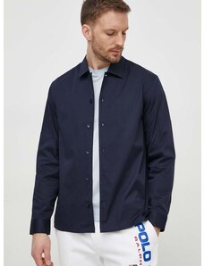 Košulja Calvin Klein za muškarce, boja: tamno plava, regular