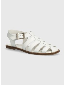 Kožne sandale Barbour Macy za žene, boja: bijela, LFO0683WH12